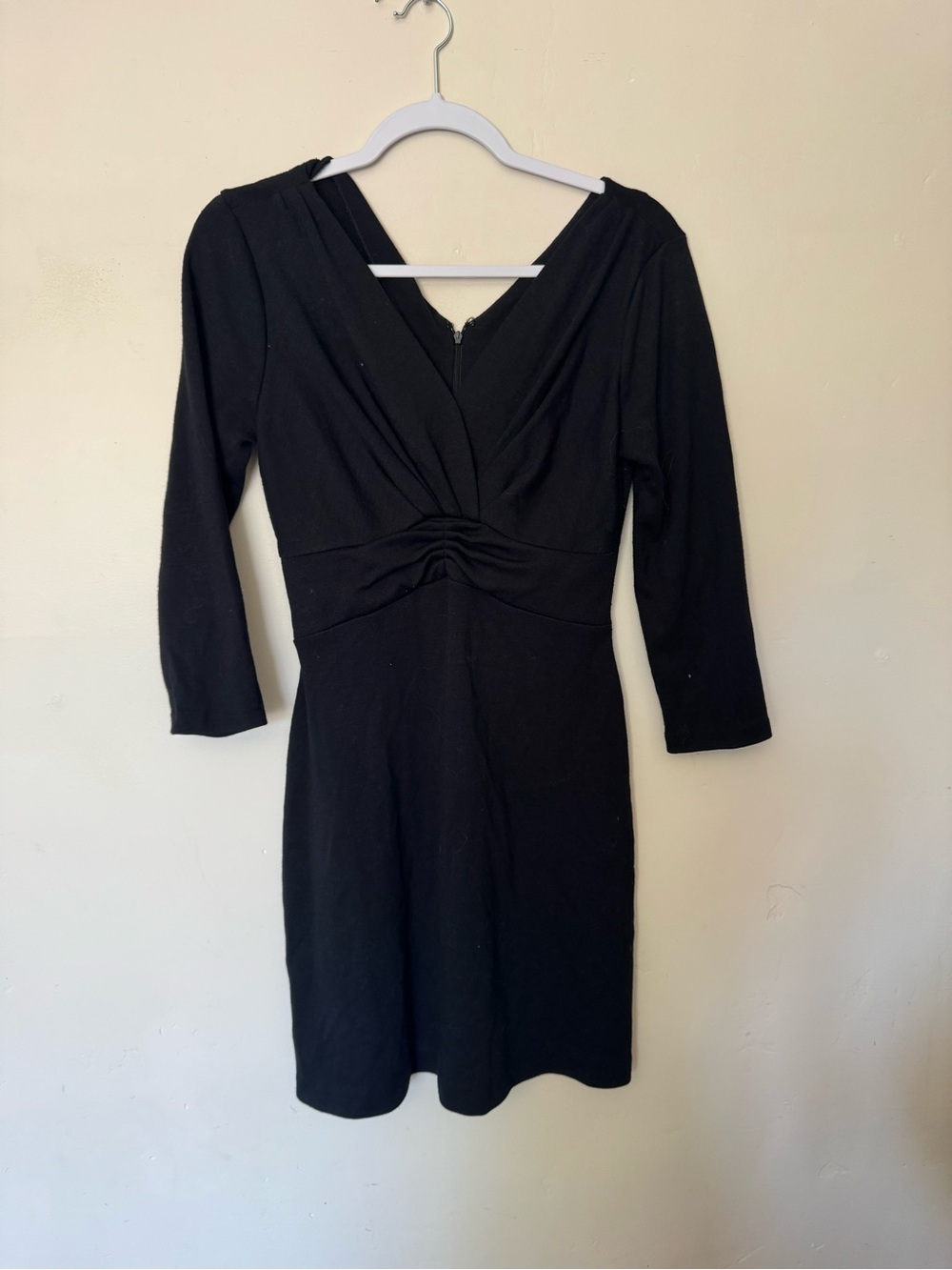 Banana Republic Women’s Black Front V-Neck Dress